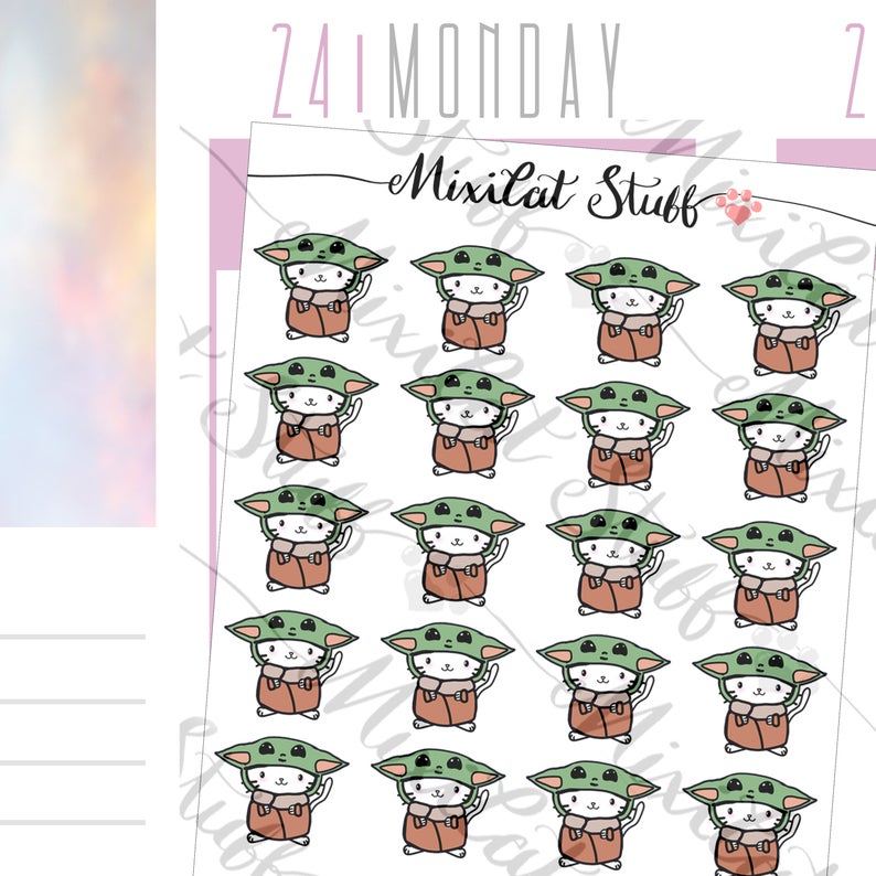 Baby Cat Alien | Sticker Sheet