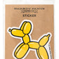 Balloon Dog - Vinyl Sticker
