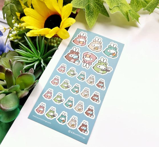 Bear Onesies & Breakfast Food | Sticker Sheet