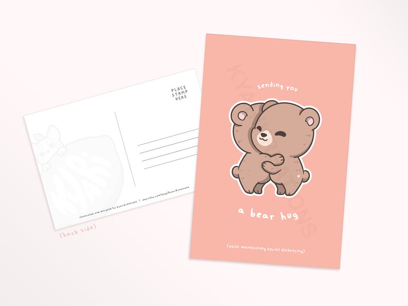 Hugging Bears | Postcard