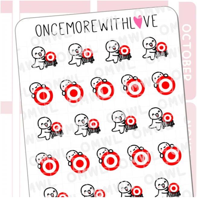 Big Red Target | Sticker Sheet