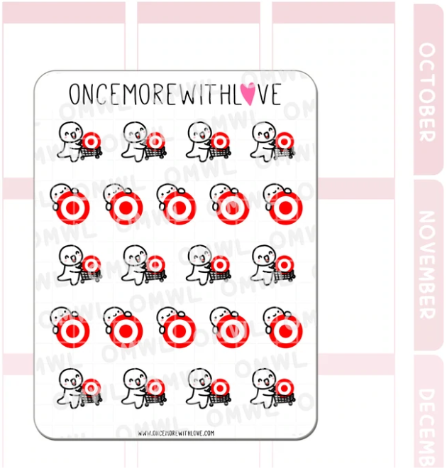 Big Red Target | Sticker Sheet