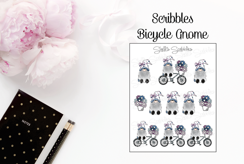 Bicycle Gnome | Sticker Sheet