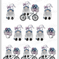 Bicycle Gnome | Sticker Sheet