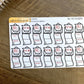 Bill Due Foldover | Sticker Sheet
