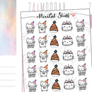 Birthday Cat | Sticker Sheet
