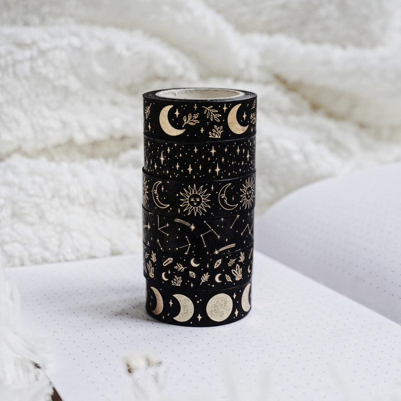 Constellations - Black and Gold | Washi