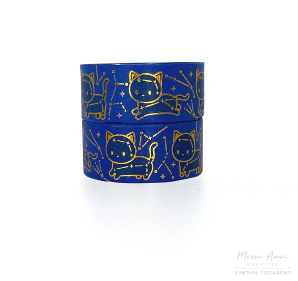 Blue Cat Constellations | Washi