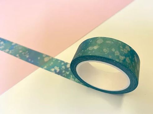 Blue/Green Splatter | Washi