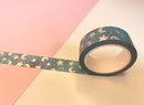 Blue/Green Holographic Stars/Moon | Washi