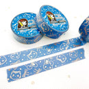 Navy Blue Sugar Bun & Sushi Pattern | Washi