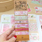 Matcha Sakura Wood Cut-Out Bookmark/Washi Card
