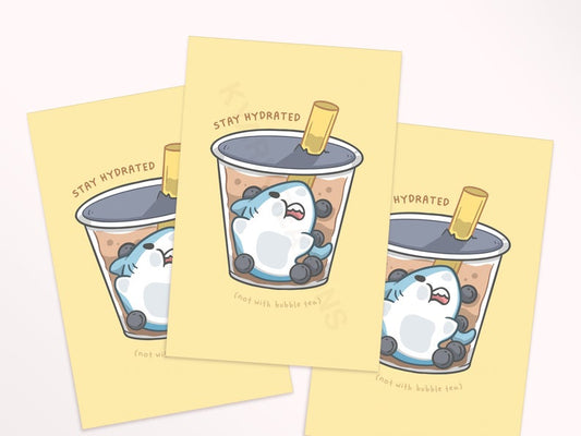 Boba Shark | Postcard