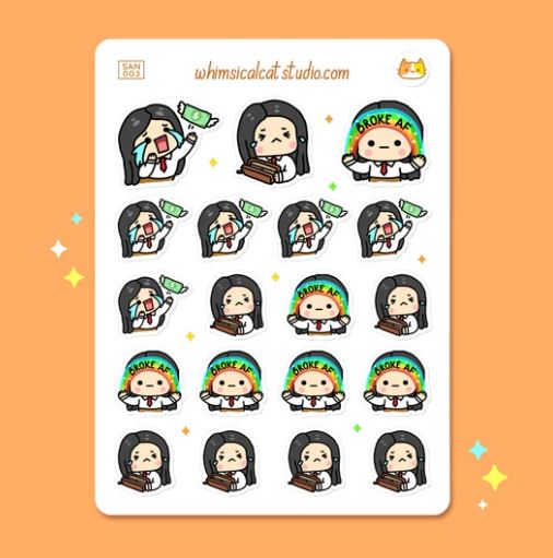 Broke AF | Sticker Sheet
