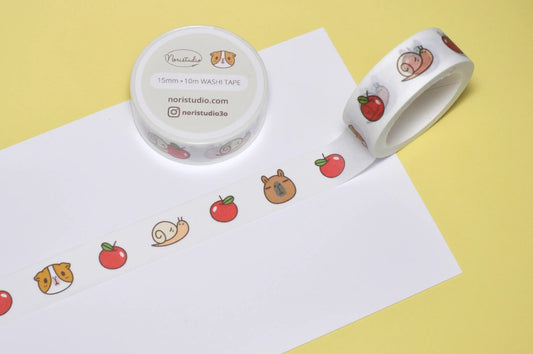 Bubu and Moonch Apple | Washi