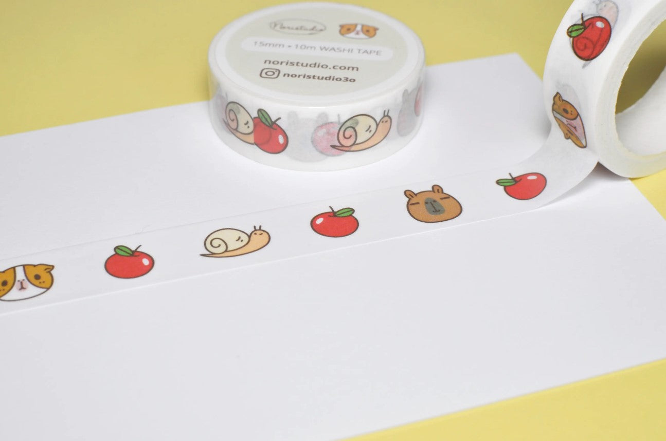 Bubu and Moonch Apple | Washi
