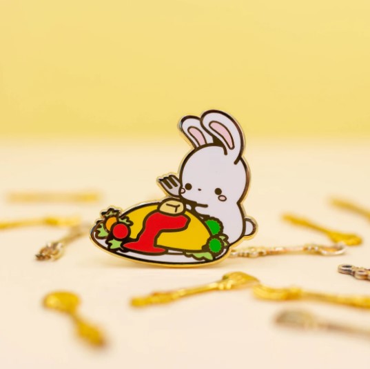 Bunny Omelette | Enamel Pin