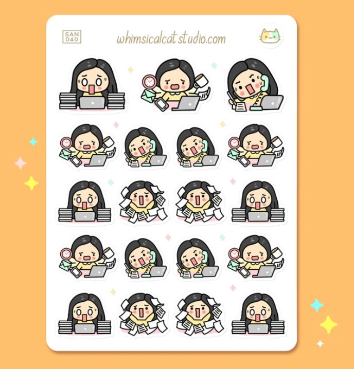 Busy Day | Sticker Sheet