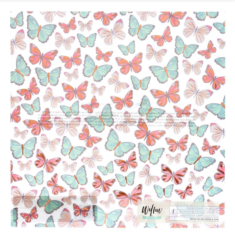 Willow - Butterflies | 12x12 Specialty Paper