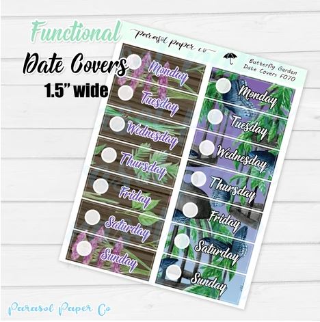 Butterfly Apothecary Date Covers | Sticker Sheet