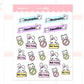Cancelled/Rescheduled | Sticker Sheet