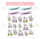 Cancelled/Rescheduled | Sticker Sheet