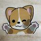 Window Corgi Car Decal v2