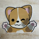 Window Corgi Car Decal v2