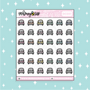 Car Icon | Sticker Sheet