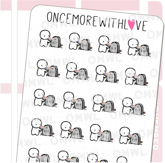 Cemetery Visit | Sticker Sheet