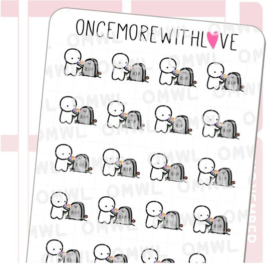 Cemetery Visit | Sticker Sheet