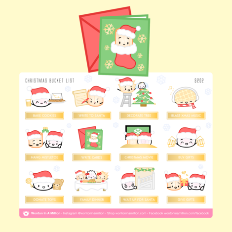 Christmas Bucket List | Sticker Sheet