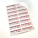 Christmas Ornament Headers | Sticker Sheet