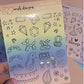 Rainbow Classic Doodles | Sticker Sheet