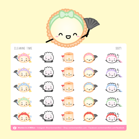 Cleaning | Sticker Sheet
