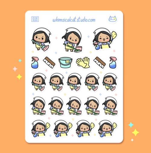 Cleaning Day | Sticker Sheet