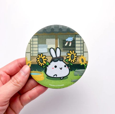 Lil with Sunflower | Coaster