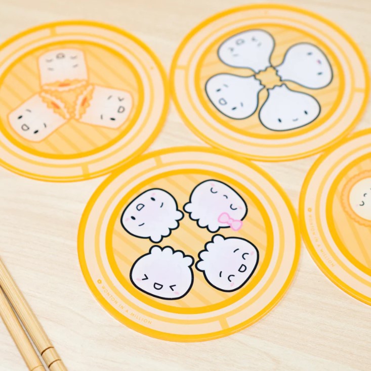 Year of the Rabbit 2023 [Day 10] | Acrylic Dimsum Steamer Coasters (Set of 4)