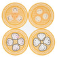 Year of the Rabbit 2023 [Day 10] | Acrylic Dimsum Steamer Coasters (Set of 4)