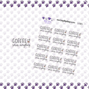 Coffee Solves Everything | Sticker Sheet