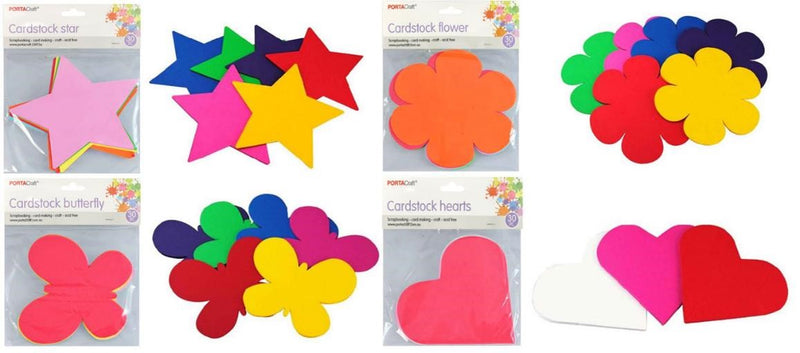 Coloured Cardstock Shapes
