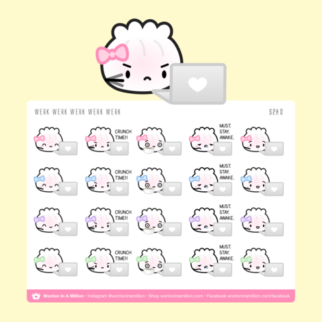 Computer Work | Sticker Sheet