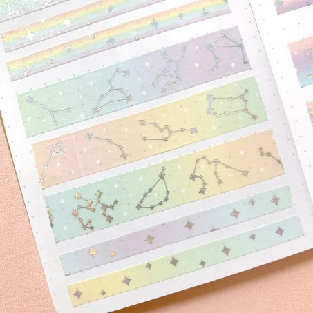 Rainbow Gradient Constellation | Washi (Set of 2)