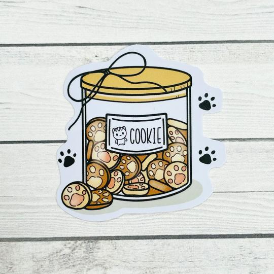 Cat Paw Cookie Jar | Die Cut Sticker