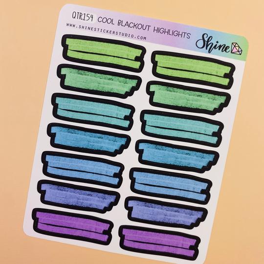 Cool Blackout Highlight Stickers