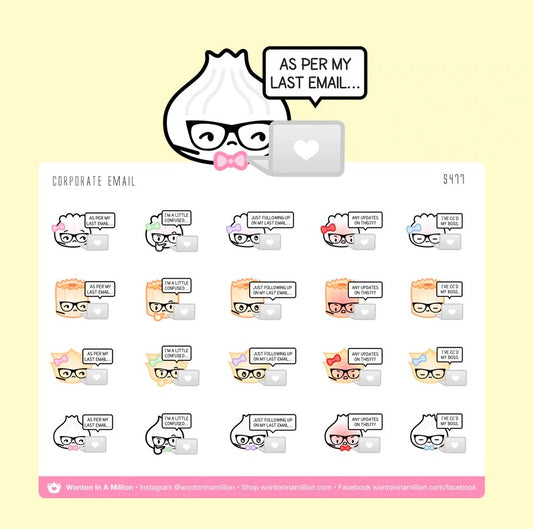 Corporate Email | Sticker Sheet