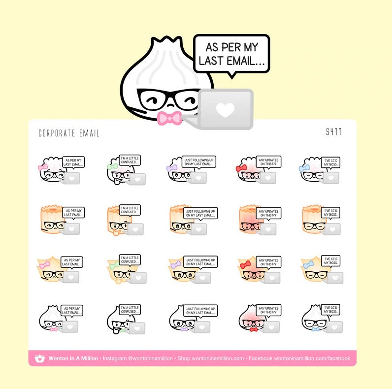 Corporate Email | Sticker Sheet
