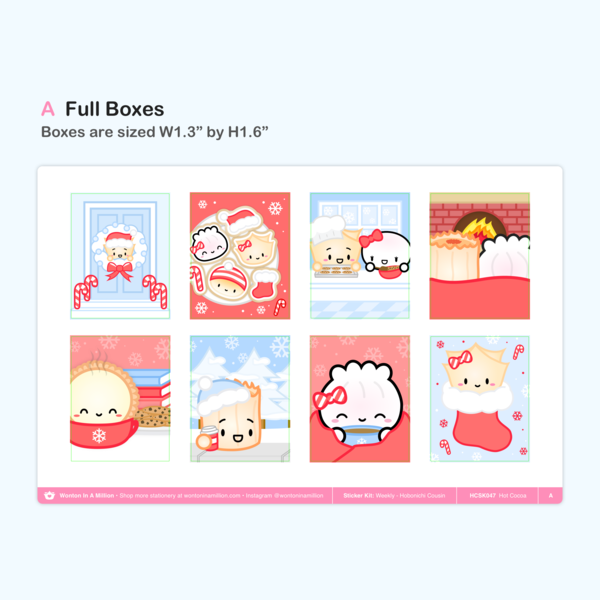 Hot Cocoa | Hobonichi Cousins Sticker Kit