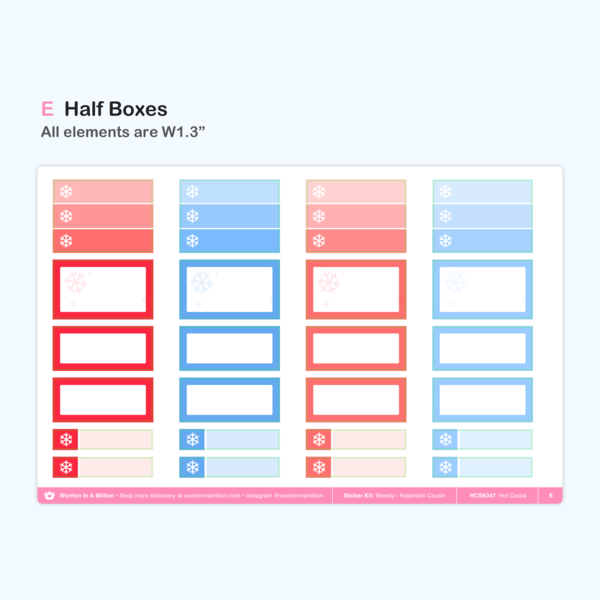 Hot Cocoa | Hobonichi Cousins Sticker Kit