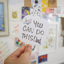 Crane and Clouds | Sticky Notepad